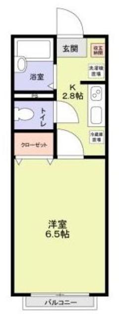 ピアスズキ(1K/1階)の間取り写真
