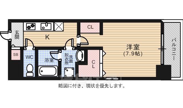 CASA EN Ⅲ(1K/5階)の間取り写真