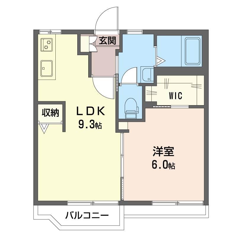 コーポミヤタ(1LDK/2階)の間取り写真