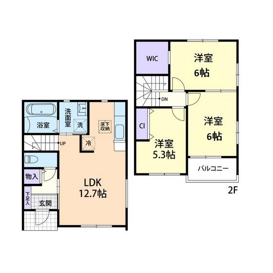 SIRIUS(3LDK/2階)の間取り写真