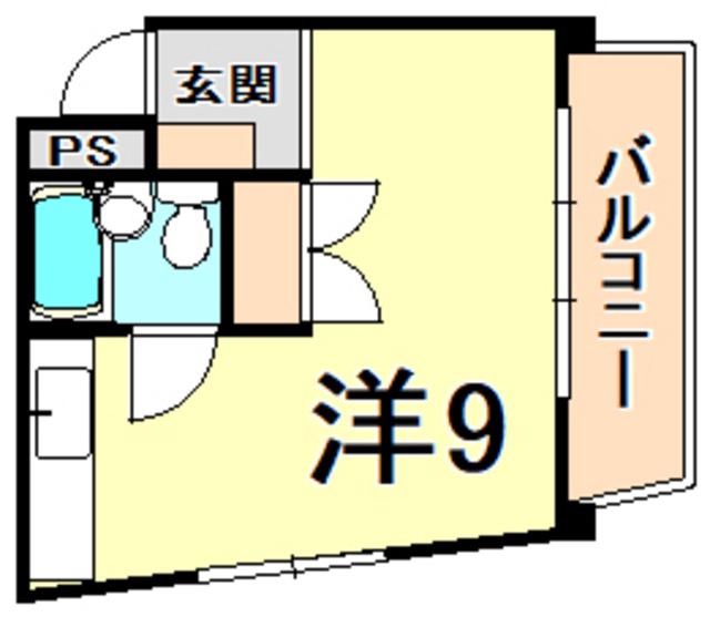 CRASIS王子公園(ワンルーム/5階)の間取り写真