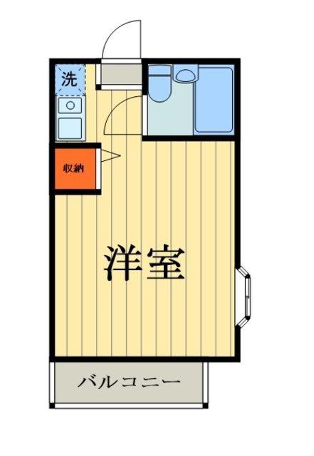 パシフィック大宮I(ワンルーム/2階)の間取り写真