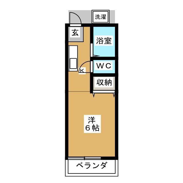 サンコーポA(1K/2階)の間取り写真