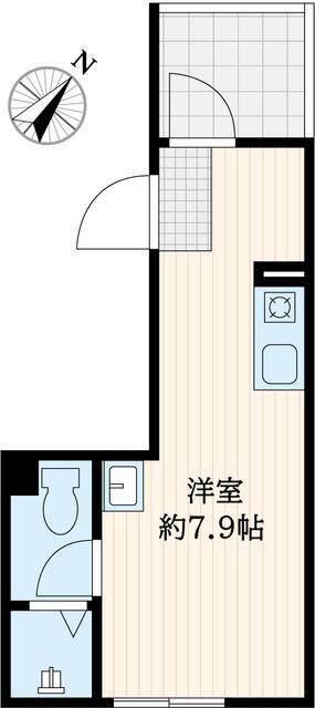 CANAL PLACE月島(ワンルーム/4階)の間取り写真