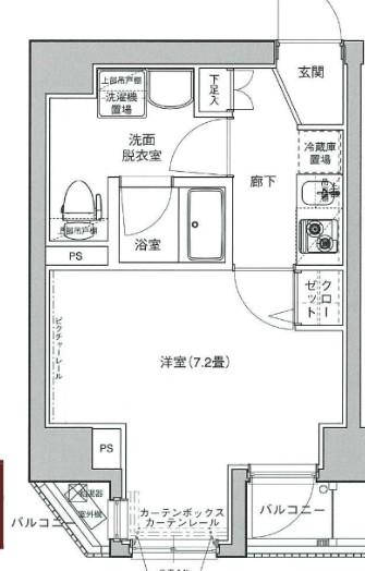 アイル秋葉原ノース弐番館(1K/7階)の間取り写真