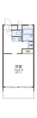レオパレス井野(1K/3階)の間取り写真