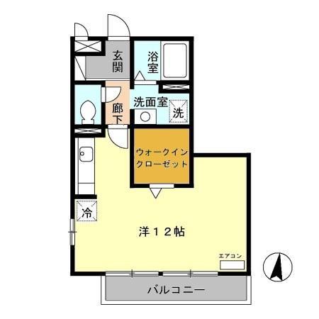 パピリオ(ワンルーム/3階)の間取り写真