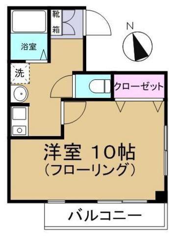 タウンコート(1K/3階)の間取り写真