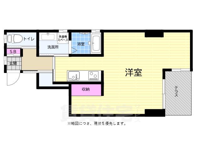 ルミノシティー(ワンルーム/1階)の間取り写真