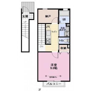 ブレイヴ ベイサイド(1K/2階)の間取り写真