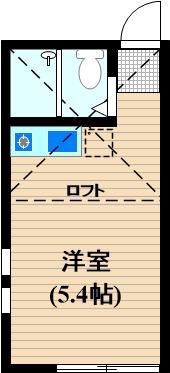 小田ウィリアンの瞳(ワンルーム/1階)の間取り写真