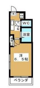 ハーモニー(1K/4階)の間取り写真