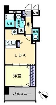 GRAN CREDO(1LDK/6階)の間取り写真