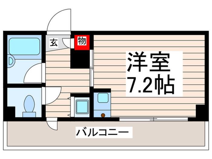 ジャネットビル(ワンルーム/8階)の間取り写真