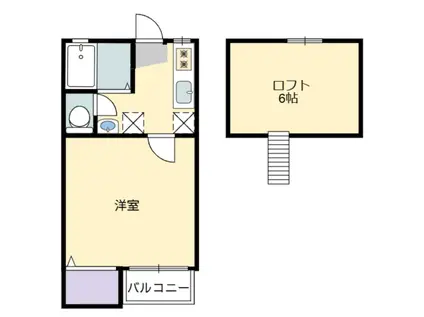 カーサNORIMI(1K/2階)の間取り写真