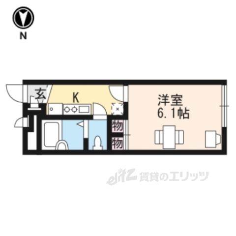 レオパレスマ メゾンⅡ(1K/2階)の間取り写真