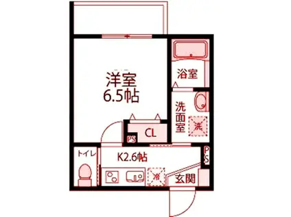 ZEHマンション小田(1K/3階)の間取り写真