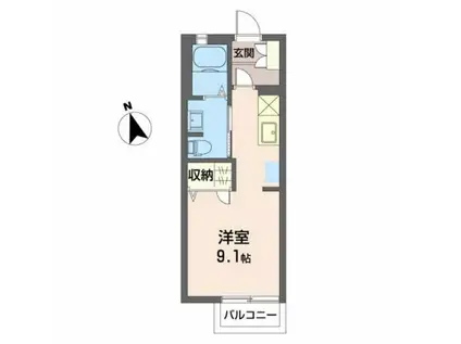 シャーメゾン06(ワンルーム/1階)の間取り写真