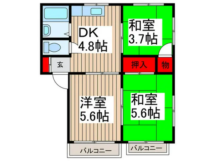 サープライス 2階階 間取り