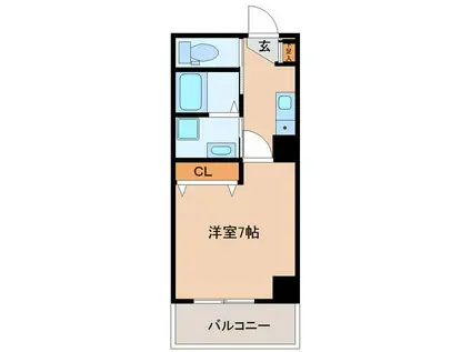 LUNA長町駅前(1K/9階)の間取り写真