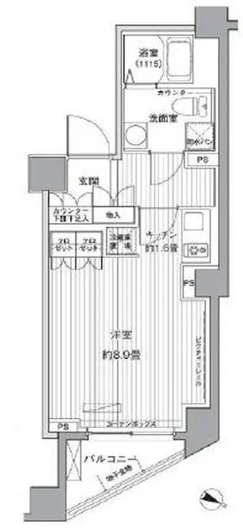 ヒューリックレジデンス茗荷谷 2階階 間取り