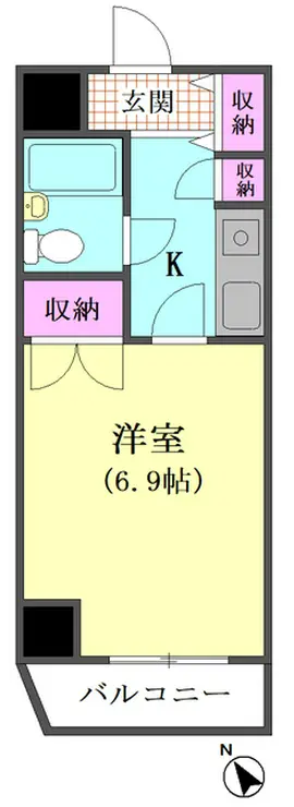 エンゼルイン大森 4階階 間取り