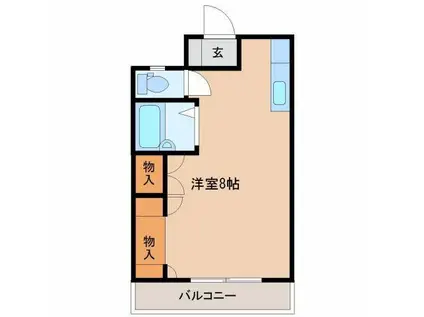 リバータウン旭(ワンルーム/4階)の間取り写真