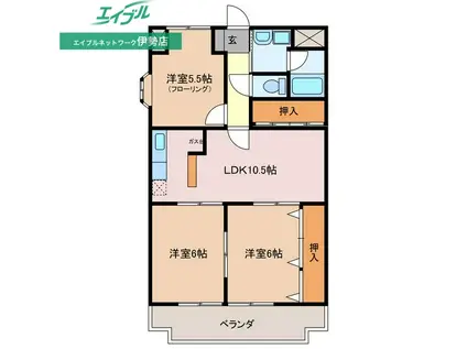 サンステージ(3LDK/2階)の間取り写真