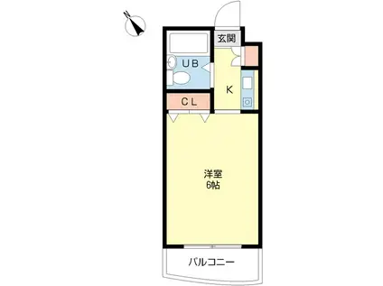 ジョイフル照ヶ丘(1K/3階)の間取り写真