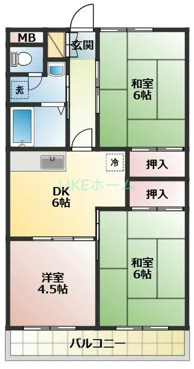 エクセレント丸太 4階階 間取り