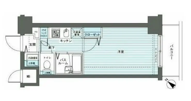 フェニックス伊勢佐木町 11階階 間取り