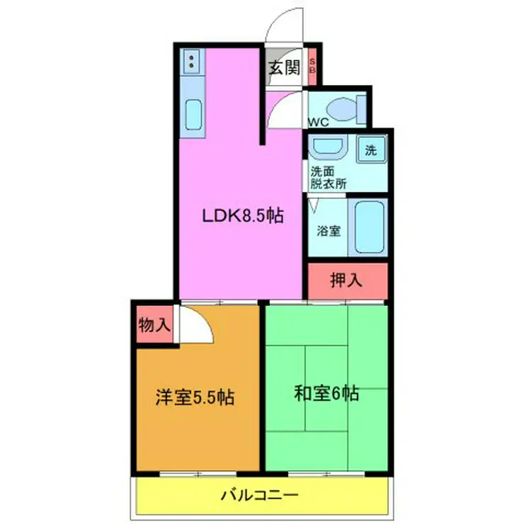 ベイサイドフローレス 2階階 間取り