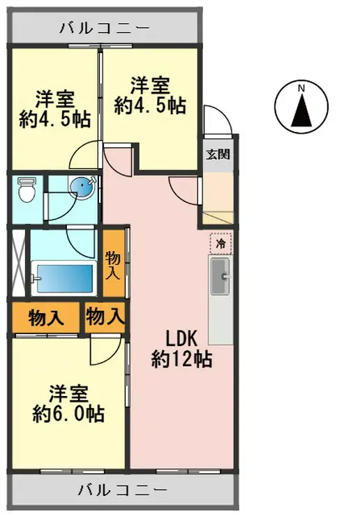 青戸ローヤルコーポ 6階階 間取り