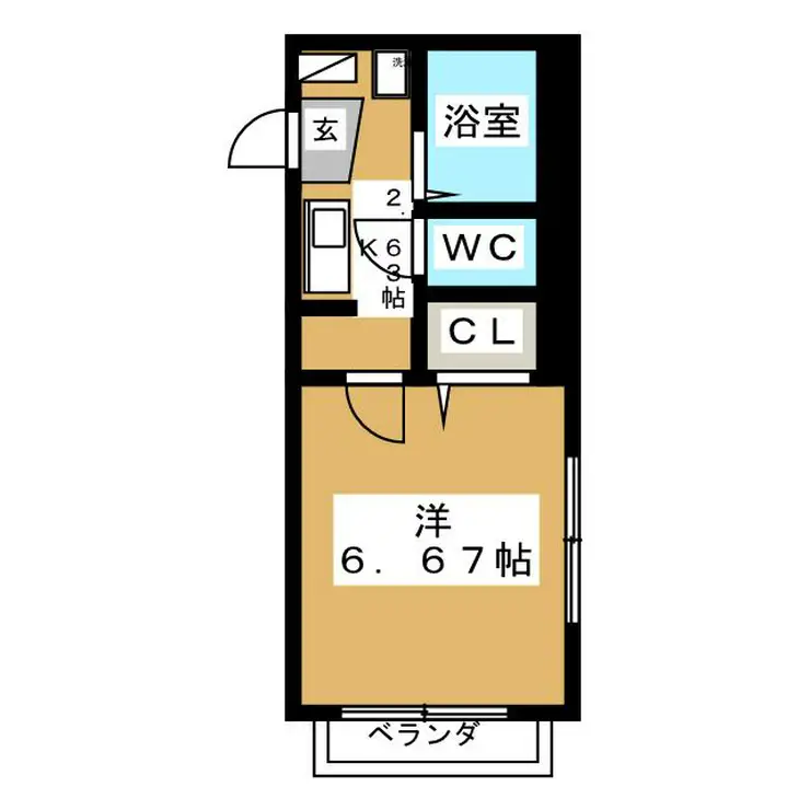 ディアスYUMA 1階階 間取り