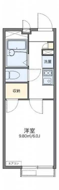 レオパレスグランドKIII 2階階 間取り