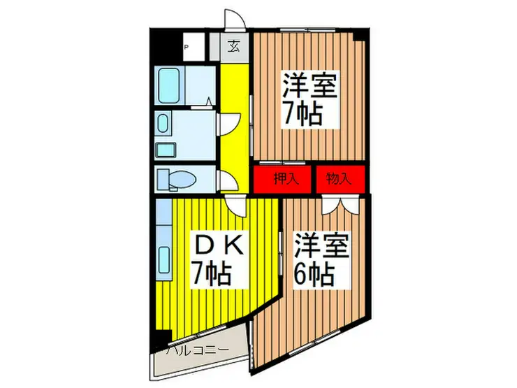 レスポワール北与野 4階階 間取り