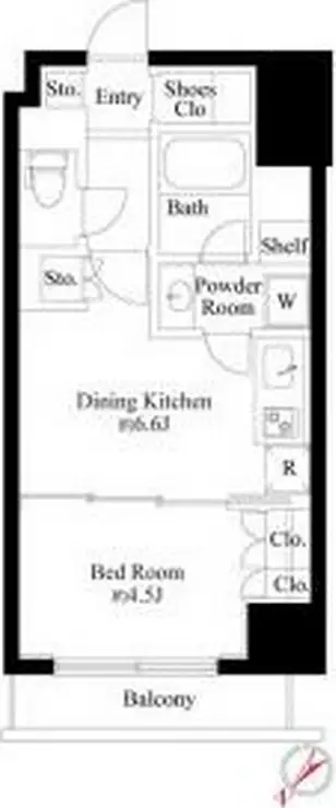 グランスイート銀座レスティモナーク 12階階 間取り