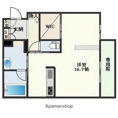 シャーメゾン赤坂けやき通(ワンルーム/2階)の間取り写真