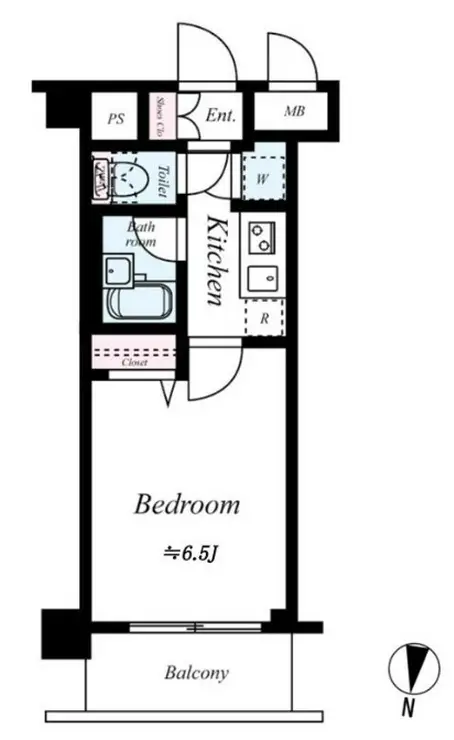 L-Flat高輪台 3階階 間取り
