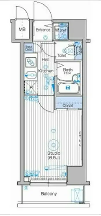 ガーラ・シティ大井町 11階階 間取り