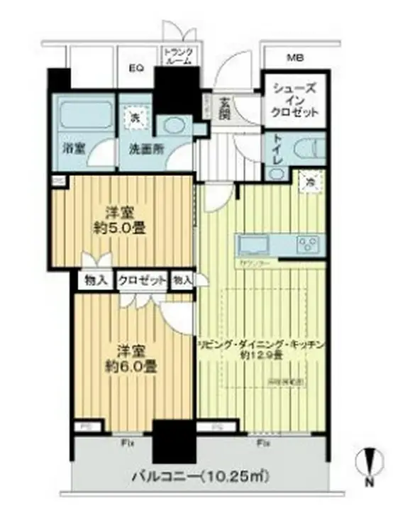 ザ・パークハウス晴海タワーズティアロレジデンス 9階階 間取り