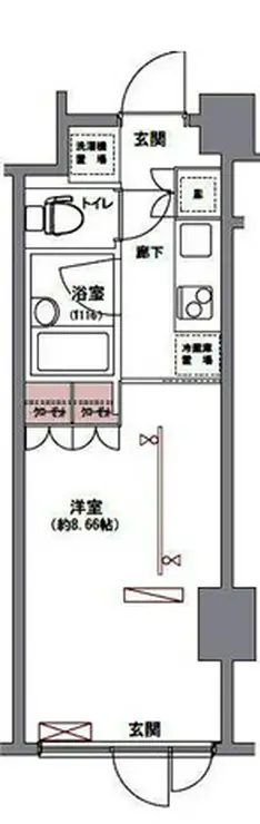 フィース神楽坂 1階階 間取り