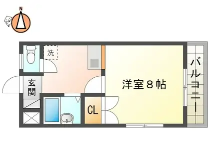 ヴィゴラス壱番館(1K/3階)の間取り写真