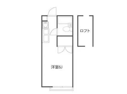 シャトル府中(ワンルーム/2階)の間取り写真