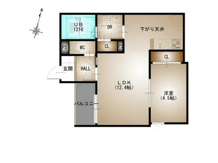 REGALEST-F 井口2(1LDK/3階)の間取り写真