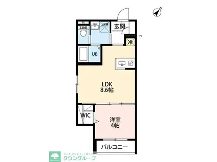 TOKI HOUSE 01(1LDK/1階)の間取り写真