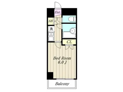 相生パレス(1K/3階)の間取り写真