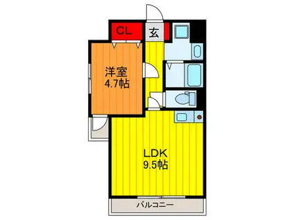 MPLAZA門真駅前(1LDK/3階)の間取り写真