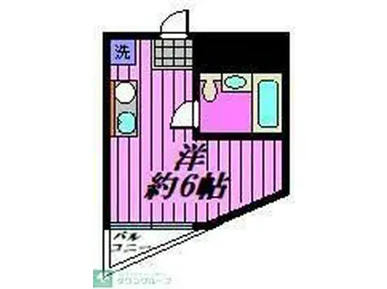 センチュリーハイツ(ワンルーム/3階)の間取り写真