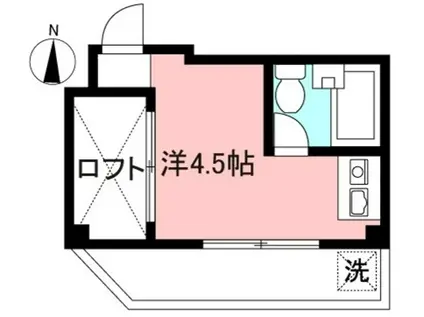 スターホームズ万騎が原(ワンルーム/2階)の間取り写真